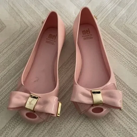 Dreamed by Melissa ‘Mel’ Pink Bow Rubber Shoes