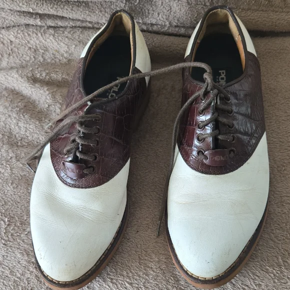 Polo by Ralph Lauren‎ Men's Two-Tone Leather Oxfords 6.5