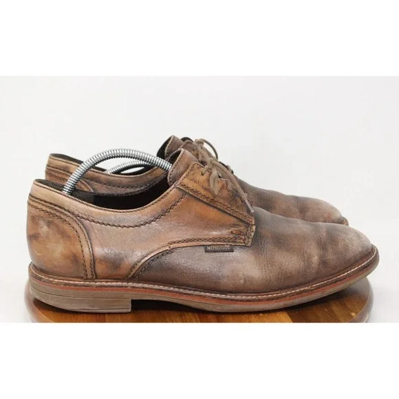 Mephisto Mens Waino Oxford Size‎ 12 Patina Brown Tan Leather Comfort Dress Shoe