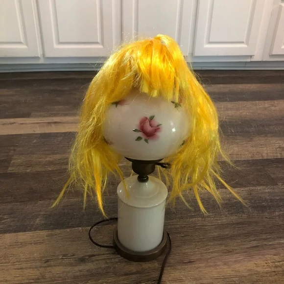 Yellow Wig with bangs Great for Halloween