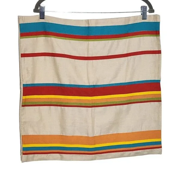 Pottery Barn Linen and Ribbon Stripe Pillow Case NWT Size 20