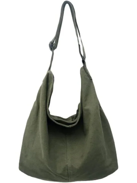 Women's Green2 Travel Canvas Zipper Crossbody Shoulder Laptop Bag