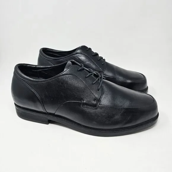 Propet Executive Walker Leather Dress Shoes Mens Size 14 M1207 Black‎ Oxfords