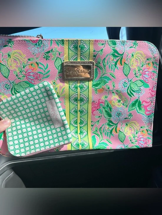 Lilly Pulitzer Padded Tech Sleeve with Small Zip Pouch for Accessories