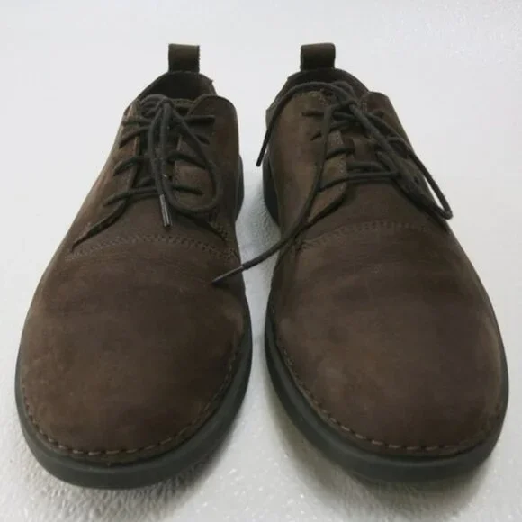 Clarks Active Air Dirty Nubuck Leather Oxfords Shoes Casual Footwear Mens Sz 8