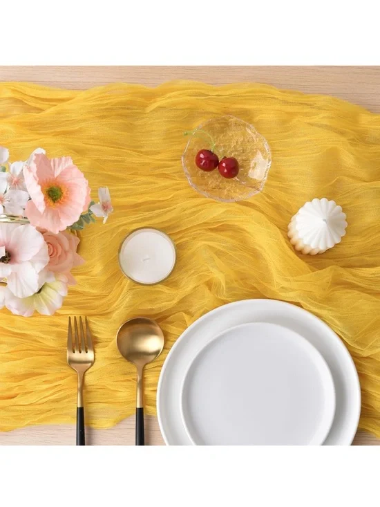 Yellow cheesecloth