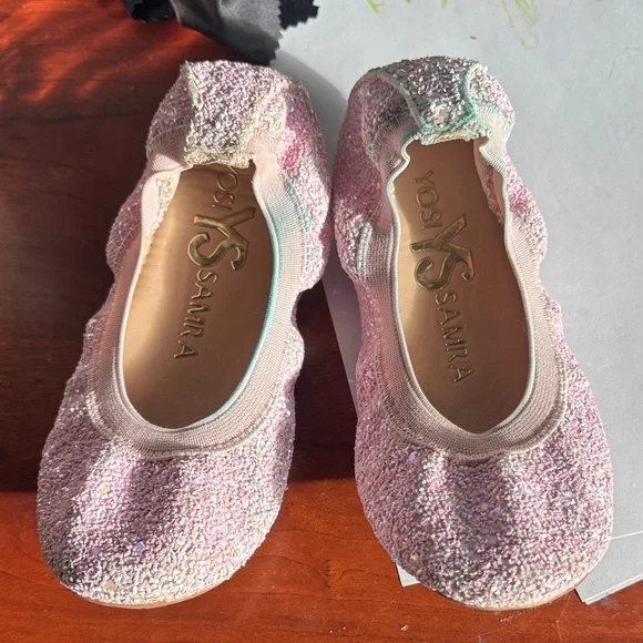 Yosi Samra glitter Pink Kids‎ Shoes, size 11