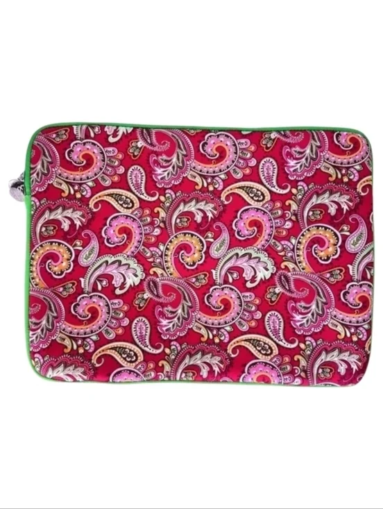 NWOT Tri Coastal Fuchsia Pink Green Paisley Neoprene 13
