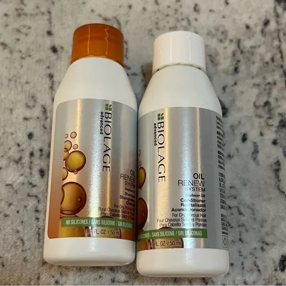 Biolage Advance Oil Renew Shampoo And Conditioner 1.7oz travel size June sale