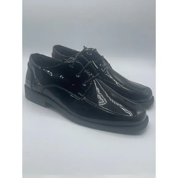 Black Lace Up Patent Dress Shoes Big Kid Size‎ 5