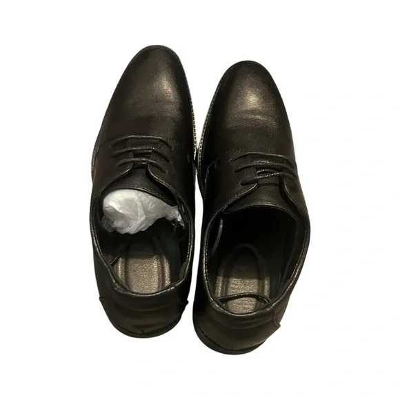 Mens Black Lace Up Dress Shoes‎ Business Formal Office Wedding Party Size