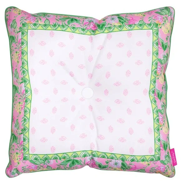 Lilly Pulitzer Large Pillow 20x20 Pillow Indoor/Outdoor Via Amore Spritzer