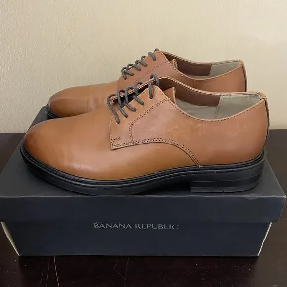 Banana Republic‎ Men's Brown Leather Derby Oxfords