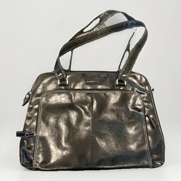 SAMSONITE TOTE‎ BAG/ LAPTOP BLACK LEATHER LIKE BAG FITS 15.4 LAPTOPS AND MORE