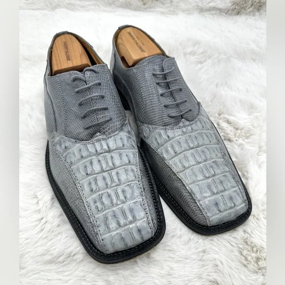 David Eden‎ Mens Genuine Alligator Lizard Shoes 10.5 Men’s oxfords