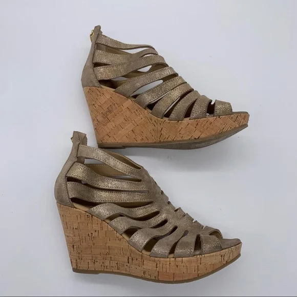 Cordani Electra Wedge Sandal‎ Cage Platform Suede