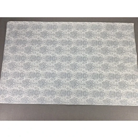 Lauren Ralph Lauren Pillow Case ONE 100% Cotton Made In Bahrain Pale Blue Floral