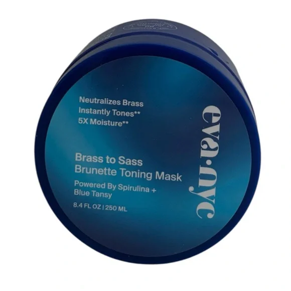 Eva NYC Brass to Sass Brunette Toning Mask 8.4oz 5x moisture Neutralizes brass