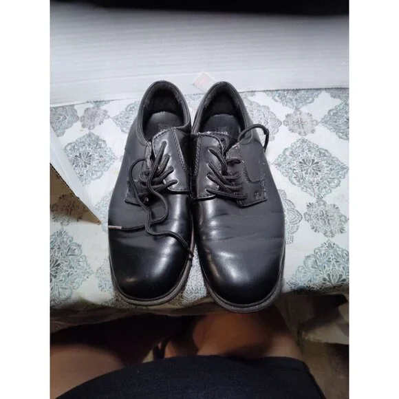 Stacy Adams‎ Black Austin Oxfords 41179-001 Lace Up Boys Dress Shoes Sz 3M