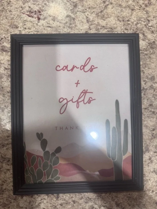 Baby Shower Desert Cactus Picture Frames-2