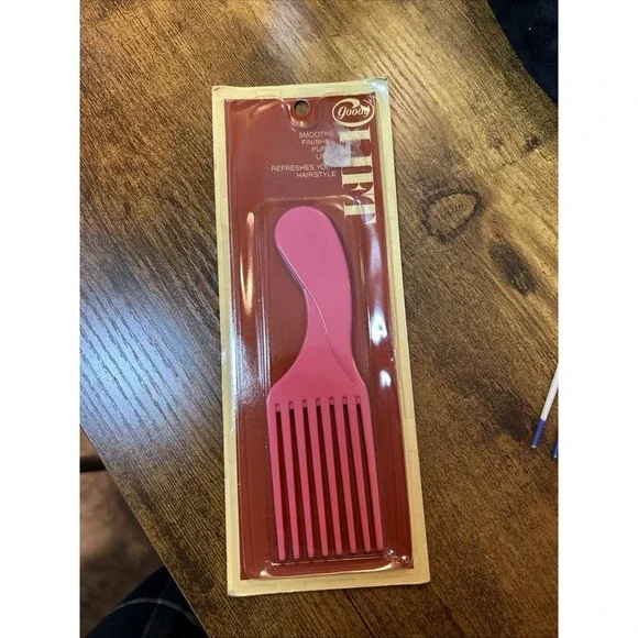 1975 Hair Lift Comb Goody‎ Pink Sealed vintage