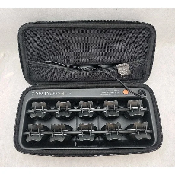 TopStyler by Instyler Heated Ceramic Styling Shells Hair 15 Curlers with Case