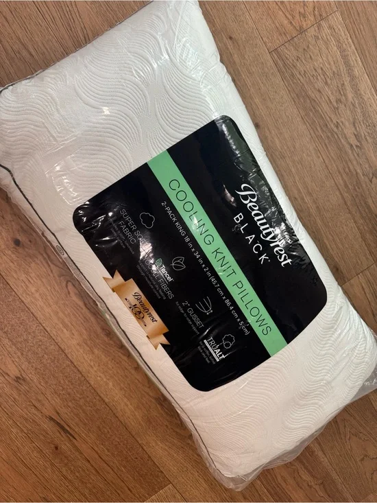 BEAUTYREST BLACK 2pk Luxurious Down Alternative Pillows