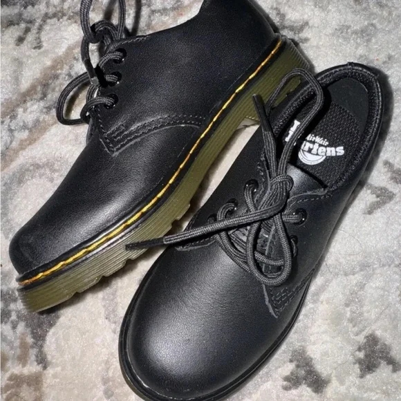DR. Martens Kid’s 1461 SMOOTH LEATHER‎ OXFORD SHOES Black Size 11