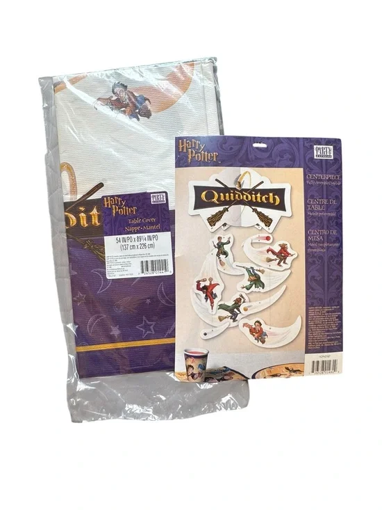 Harry Potter Quidditch Table Decor - Purple & White