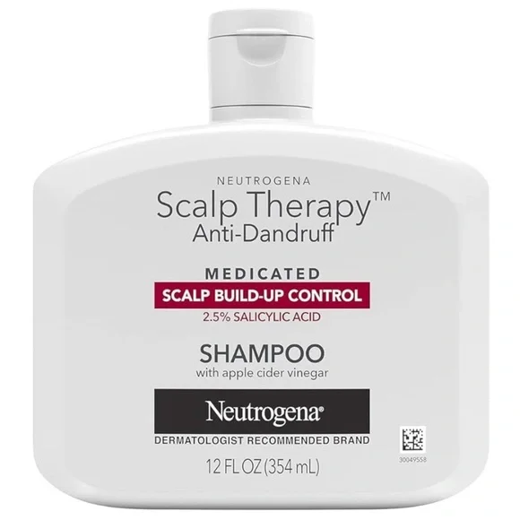Neutrogena Scalp Therapy Anti-Dandruff Shampoo for Scalp Build-up Control 12 oz.