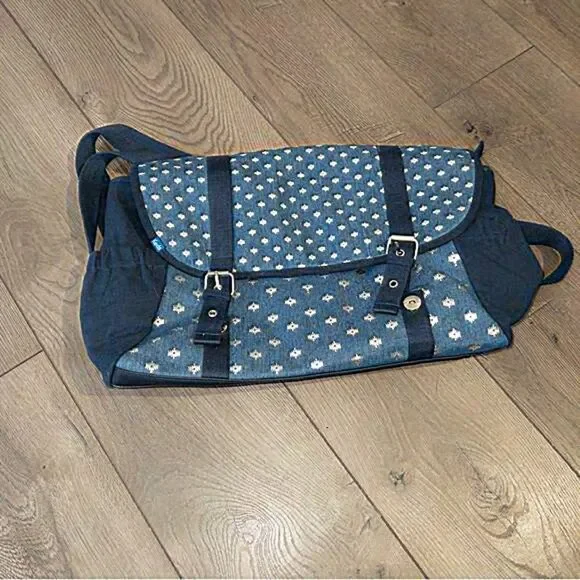 NWT Keds Blue Denim Polka‎ Dot Laptop Bag