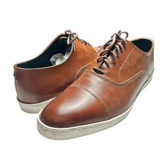Allen Edmonds | Men | Park Chili Brown Leather Dress Oxford Sneakers | Sz 8.5 D