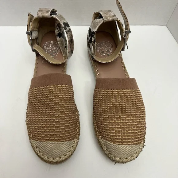 Vince Camuto Ladies Espadrilles women’s size 7M tan/cream
