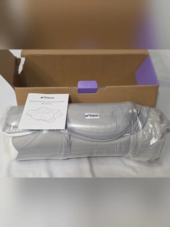 F-YOVA Memory Foam Contour Pillow - Ergonomic Support NEW IN BOX
