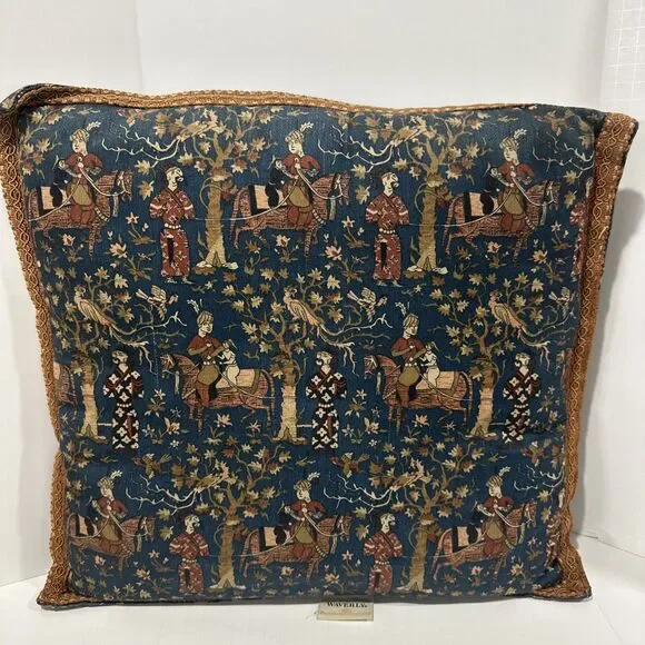Waverly The Luxury Collection Pillow Asian Country Men Forest Decorative Vintage