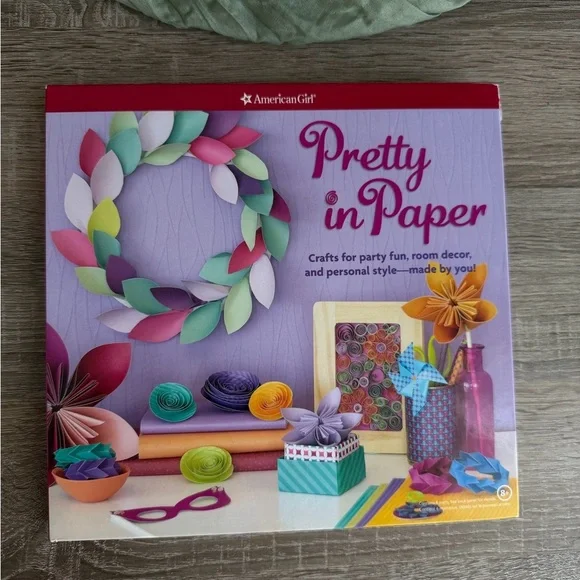 American Girl Pretty in Paper Craft Set - Purple, Pink, Green