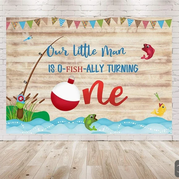 1st Birthday Backdrop & Fish Net Bundle 59.5