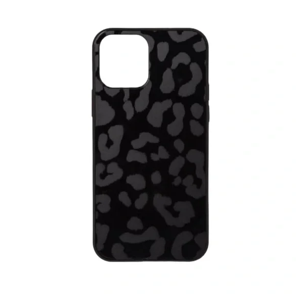 NEW Heydey IPhone 13 Black Leopard Print Case