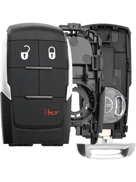 Key Fob Shell Case Compatible with 2019-2024 Models - Durable & Stylish 2PCS