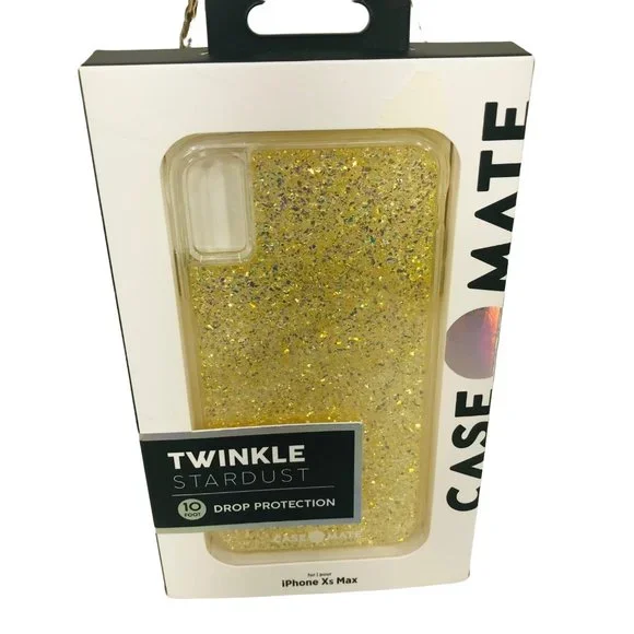 Case Mate Twinkle Stardust Gold Sparkle Apple iPhone XS Max New In Package