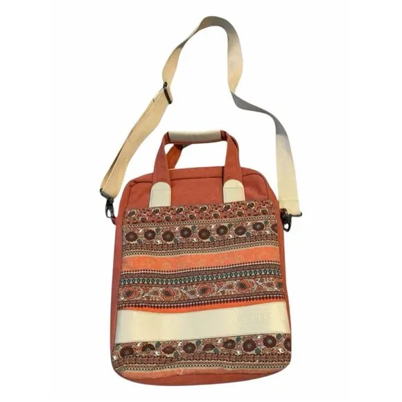 DACHEE Boho Tribal Canvas 14”Laptop Messenger Bag