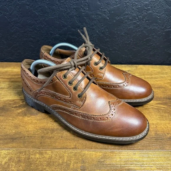 Clarks Batcombe Lord 261293517070 Brown Leather Wingtip Brogue Mens Size 8