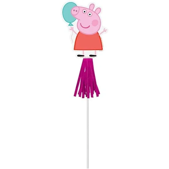 Peppa Pig Confetti Multicolor Party Paper Wands 10.5