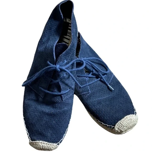 Dolce Vita Navy Suede Lace Up Espadrilles Size 8