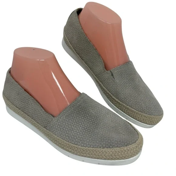 Donald Pliner Women’s Tan Perci Suede Espadrille Flat Slip On Loafers Size 7.5M