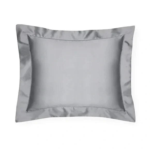 Sferra Giotto Sham Boudoir Flange Slate #734 12x16 Brand New w/tag Italy