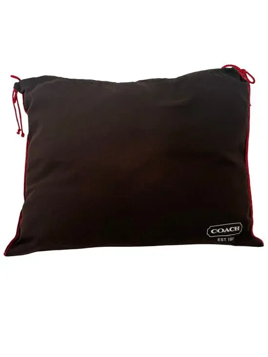 Upcycled Accent Pillow 14x18 Made from Authentic Dust Cover Brown