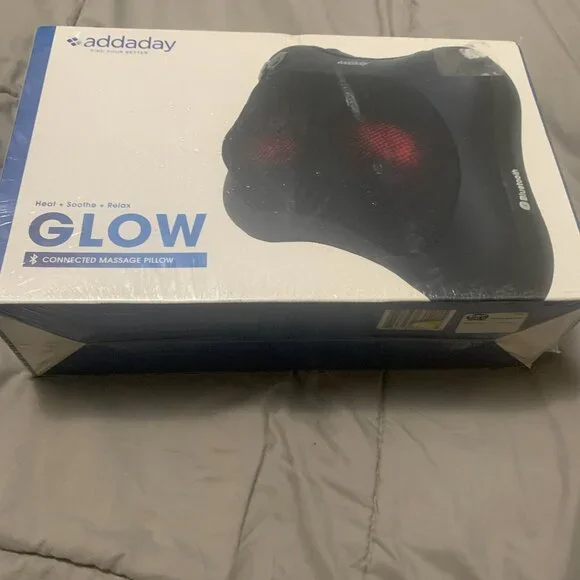 Addaday Glow Connected Massager Pillow with Bluetooth Heat + Soothe + Relax
