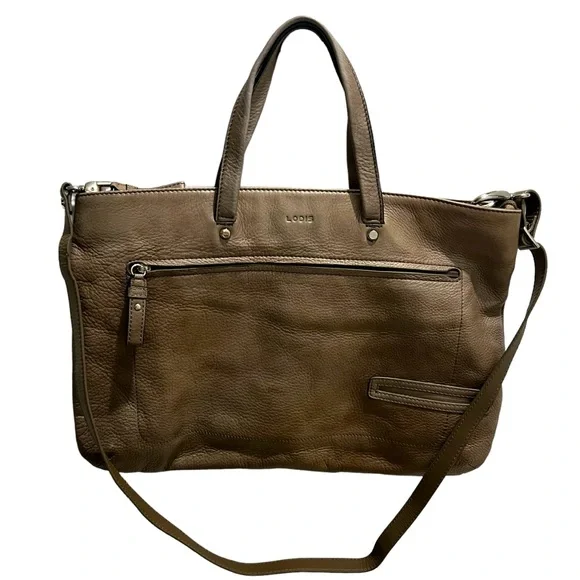 LODIS Laptop Computer Bag Crossbody‎ Brushed Gold Color