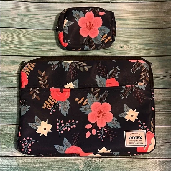 ODTEX Floral Laptop Sleeve and Pouch